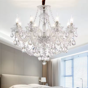 Hanging Lamp Hotel Foyer Wedding Decor Moroccan Clear Nordic Luxury Empress Crystal <b>Chandelier</b> - Product Image 3