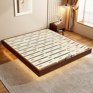 Moderno minimalista struttura del <span class=keywords><strong>letto</strong></span> in legno massello senza <span class=keywords><strong>testiera</strong></span> in un Hotel di famiglia in stile Tatami o in famiglia - Product Image 3