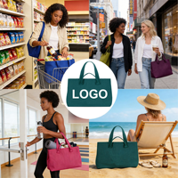 Sacs fourre-tout jacquard pour femmes, grands sacs à main en tricot avec personnalisation de marque pour la vente au détail et la promotion