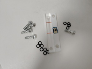 Vidrio de Visión de Nivel de Aceite para Compresor de Aire Marca Manny YJ-130 con Distancia Central de 130 mm y 6 Meses de Garantía - Product Image 1