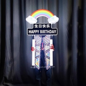 บอร์ดตัวอักษร LED ปรับแต่งได้, ขวดผู้นำเสนอแบบชาร์จไฟได้สไตล์จีนดีไซน์เรืองแสงคริสต์มาสเลานจ์คลับบาร์มีความสุข - Product Image 3