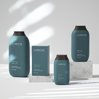 Bouteille d'emballage de shampooing PE-HD de lavage de lotion pour le corps de couleur mate de luxe 100ml 200ml 400ml avec bouchon rabattable
