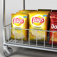 Étagères de magasin de supermarché Panier de rangement en fil métallique Snacks Nourriture Boisson Bouteille Bonbons Pain Biscuit Pommes de terre Chips Présentoir Stand