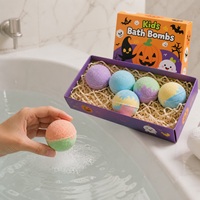 Ensemble cadeau de 6 bombes de bain pour enfants pour Halloween avec jouets surprise, étiquette privée OEM, vente en gros