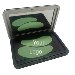 Patchs de masque oculaire en silicone noir réutilisables imprimés avec logo, protection UV pour <span class=keywords><strong>paupière</strong></span> supérieure, effet rafraîchissant et anti-poches - Product Image 4