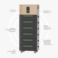 Système de stockage d'énergie domestique empilable 51,2V 100Ah 200Ah, batterie LiFePO4, protection IP65, 60KW 100KW