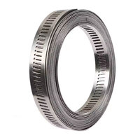 Bricolage US American Type Fait À La Main Worm Drive Pipe Clamp SS 12.7mm Tuyau Clamp Clips 304 En Acier Inoxydable Polissage Non Standard SS304