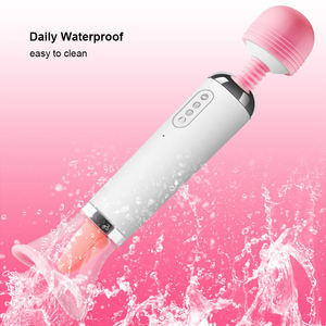 25cm grandi vibratori bacchetta magica pompa del seno lecca il capezzolo per le donne clitoride ventosa vaginale anale con spina riscaldata lingua Dildos giocattoli sessuali - Product Image 4