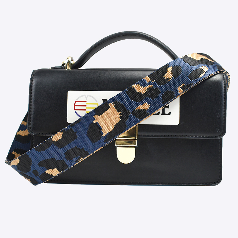 Meetee B-J211 3.8cm New Color Leopard Print Wide Shoulder