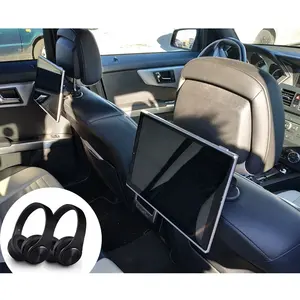 2021 Newest 2PCS Headrest Screens Android 9.0 Car Monitors For Mercedes Class A B C E G R S CLS CLA GLC GLB Car TV With Headset