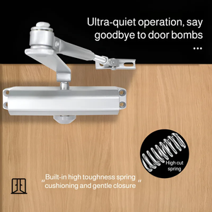 Ferme-porte automatique pour porte coulissante domestique, dispositif de tampon hydraulique, ferme-porte coupe-feu, artefact - Product Image 1