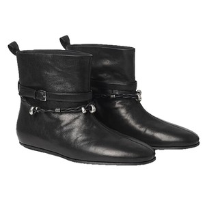 Botas de vaquera occidentales de tacón bajo con punta redonda y aumento de altura, estilo vanguardista coreano, novedad 2025 para mujer - Product Image 5