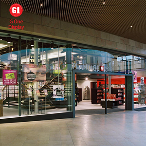 Estantería Moderna Personalizada para Librería, Vitrinas Elegantes para Biblioteca con Iluminación LED y Escaleras Rodantes - Product Image 3