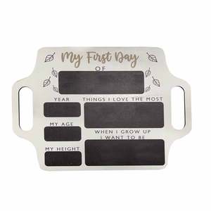 Meubles de luxe pour enfants premier jour d'école signe mural magnétique décoratif lits de tableau noir pour enfants cadre de règle en bois personnalisé - Product Image 1