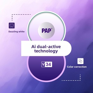 Bandes dentaires adhésives violettes pour usage transfrontalier – Patchs apaisants pour le <span class=keywords><strong>blanchiment</strong></span> des dents, protection buccale, élimination des taches, usage domestique, menthe - Product Image 3