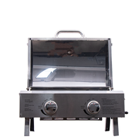 Fumoir de cuisine en acier inoxydable intégré au gaz extérieur beefmaster barbecue barbecue fumeur gril