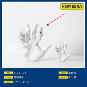 Élégante figurine décorative animalière Art déco Lot de 4 accents en résine moderne faits à la main pour la maison 37x10x41cm - Product Image 1