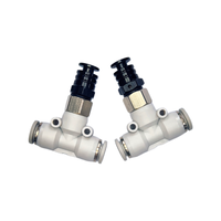 Vanne pneumatique en aluminium à dégagement rapide, bouton manuel, vanne de décompression rapide, interrupteur de dégonflage par pression, 1 dent