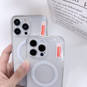 Acrylic Rõ Ràng PC Từ Phí Không Dây Nam Châm Điện Thoại Di Động Trường Hợp Đối Với iPhone 11 12 13 14 15 16 Pro Max Bìa - Product Image 2