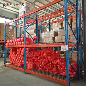Système de rayonnage à palettes à <span class=keywords><strong>double</strong></span> support métallique profond pour le stockage logistique en acier robuste en entrepôt - Product Image 4