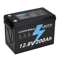 بطارية ليثيوم فوسفات الحديد (LiFePO4) بقدرة 2000 واط و1000 واط و4000 واط مع نظام إدارة البطارية (BMS) وواجهة UART/485 بجهد 12 فولت لتخزين الطاقة الشمسية والمركبات الترفيهية