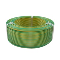 Cable de Cobre Sólido BV de Baja Resistencia TD / Cable de Construcción de PVC Verde Amarillo para Conducto Eléctrico con Clasificación 450/750V IP40