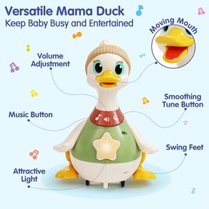 NUEVO Aprendizaje temprano Tummy Time Toy Swinging Duck Light-Up Crawling Baby Toys - Product Image 3