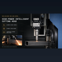 Mesin Pemotong Pipa Laser Fiber CNC Dual-Chuck Semi-Otomatis dengan Sistem Pengisian Rantai Kecepatan Tinggi, Komponen Cypcut HIWIN untuk Pipa Logam