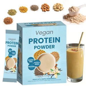 Poudre <span class=keywords><strong>de</strong></span> protéines végétalienne en boîte, marque privée OEM, sans édulcorants artificiels, sans gluten, avec sucre <span class=keywords><strong>de</strong></span> coco biologique et sel marin - Product Image 1