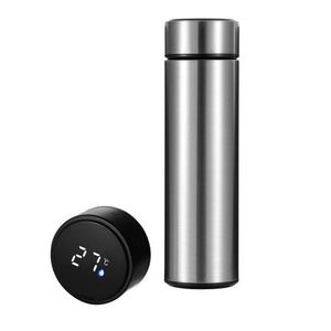 Custom Business Gift 500ML Led Smart Temperature Display Vacuum Thermos Coffee <b>Tea</b> Water Bottle Flask With Filter <b>Tea</b> <b>Infuser</b> - Product Image 4