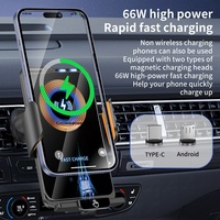 Support de téléphone sans fil à fixation automatique pour grille d'aération de voiture, chargeur de navigation pour véhicule - Offre Spéciale