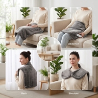 Veste chauffante intelligente professionnelle en polaire avec thermostat réglable, double tension, protection contre la surchauffe, lavable pour l'hiver