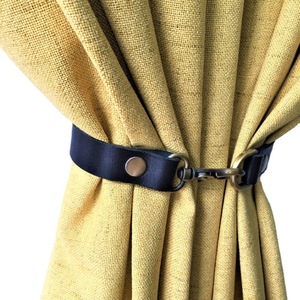 Sujetadores de cortinas de cuero sencillos para decoración del hogar y hoteles, sujetadores de cortinas/cortinas de puerta sin necesidad de taladrar. - Product Image 5