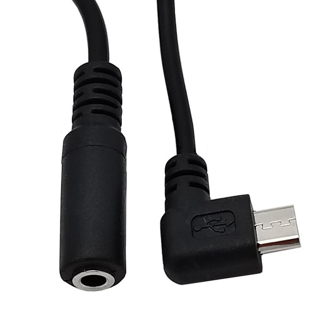 Black Color Mini Usb To 3.5Mm Microphone Mic Adapter Transfer Cable Wire For Gopro Hero 3 3+ 4 For Sport Digital Camera