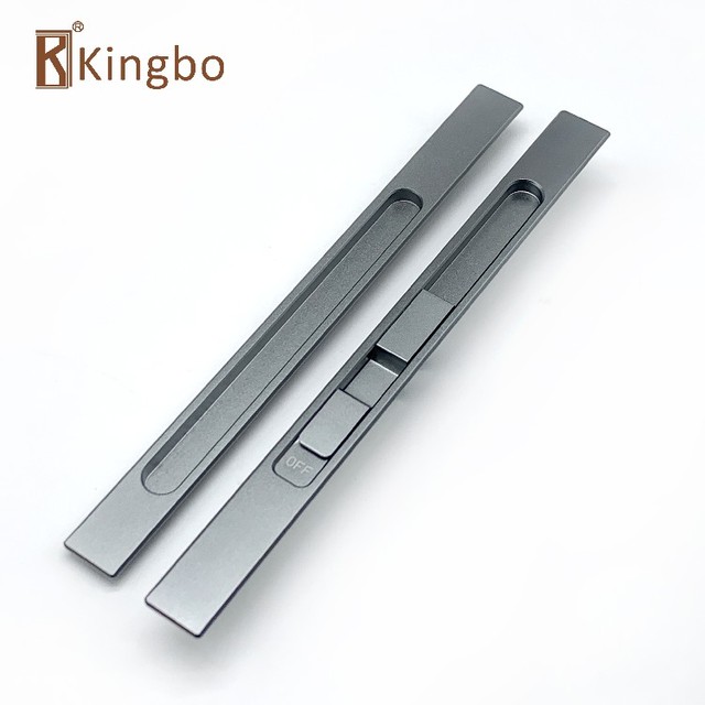 Aluminum Alloy Double-sided Invisibility Sliding Doors Hidden Pull Handle Sliding Door Lock