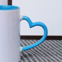 Tasses à sublimation vierges en céramique ABBSH de 11 oz, lot de 6 couleurs assorties, 12 pièces, compatibles lave-vaisselle et micro-ondes