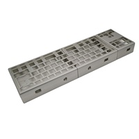 Layanan Pemesinan CNC Casing Keyboard Mekanik Prototipe Kustom, Cangkang Aluminium Kuningan Baja, Mendukung Sampel
