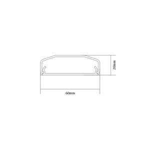 Cache-câble Velleman-PVC-60x250mm-BLANC - Product Image 2
