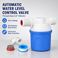 Válvula de flotador para tanque de agua con logotipo personalizado, cierre automático, control de nivel de agua, válvula flotante horizontal para tanque de agua