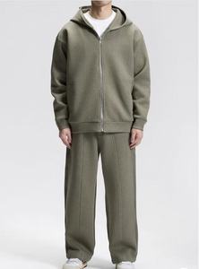 Mochilas Personalizadas OEM 100% Algodão com Capuz e Zíper, Design Streetwear Pesado e Fabricante de Logotipo Personalizado - Product Image 4