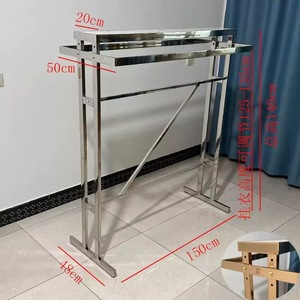 Hiện đại thép không gỉ kim loại quần áo GIá hỗ trợ cửa hàng hiển thị kệ cho quần áo - Product Image 2