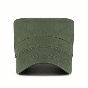 Simple <b>Flat</b> Baseball <b>Cap</b> for <b>Men</b> Women Youth Custom Sports <b>Cap</b> Solid Colors for Spring Autumn Outdoors Made Common Cotton Fabric - Product Image 2