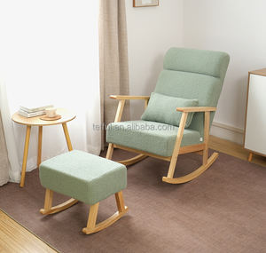 Silla Mecedora de Madera Moderna y Económica en Oferta para Lactancia y Cuidado del Bebé, para Mamá - Product Image 2