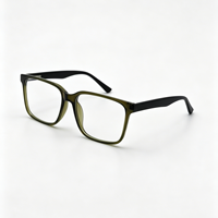 Monture de lunettes carrée pour hommes et femmes, style rétro, verres transparents, monture de lunettes de vue, design de marque de luxe vintage
