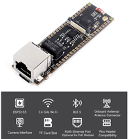 Papan Pengembangan ESP32-S3 ETH, Opsional untuk Modul PoE dan Modul Kamera, Slot Kartu TF Terpasang, Antarmuka Kamera