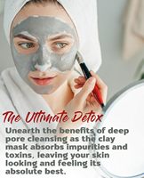 Masque en argile bentonite naturelle OEM avec logo personnalisé, enrichi en vitamine C, pour un nettoyage en profondeur des pores, anti-rides et adapté aux peaux grasses.