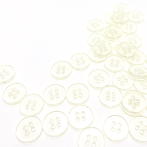 Nút nhựa trong suốt chất lượng cao cho áo sơ mi 4 lỗ phong cách đơn giản vật liệu thân thiện với môi trường - Product Image 3