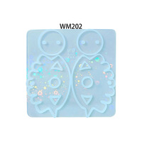 Moule en silicone YS DIY pour boucles d'oreilles et pendentifs œil de démon holographique, outils uniques pour la fabrication artisanale de résine au laser