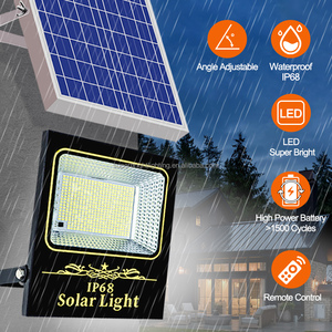 Ip65 phản xạ 50 Wát LED năng lượng mặt trời đèn ngoài trời Chiếu Sáng Sân cảm ứng đèn đường không thấm nước độ sáng công suất cao lũ ánh sáng - Product Image 4