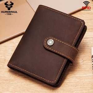 HUMERPAUL Unisex Fashion Purse Minimalist Aluminum Rfid Wallet Pop up <strong>Credit</strong> <strong>Card</strong> Leather Custom <strong>Metal</strong> Id Automatic <strong>Card</strong> <strong>Holders</strong> - Product Image 2